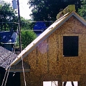 USA ID Boise 1112North7th 1999JUN Garage 001  Woohoo, the walls and roof is done. : 1112 North 7th, 1999, Americas, Boise, Exterior, Fitzy's Poverty Palaces, Idaho, June, North America, Shed, USA